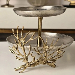 Stylish Gold Aluminum <b>Cake</b> <b>Stand</b> For Luxury Wedding <b>Cake</b> Display And Dessert Table Centerpiece Decoration - Product Image 1