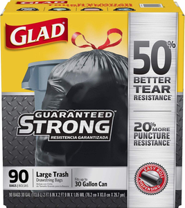 ถุงขยะ Glad ForceFlex แบบยาวสำหรับห้องครัว ขนาด 13 แกลลอน กลิ่น Gain Original ผสม Febreze 80 ใบ (แพ็คอาจแตกต่างกันไป) - Product Image 6