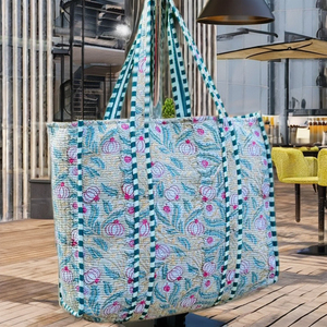 Fashionable Custom <b>Large</b> New Solid Color Cotton Tote <b>Bags</b> Women Winter Summer Spring <b>Beach</b> Shopping Zipper Closure Shoulder <b>Bag</b> - Product Image 3