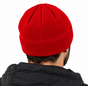 Gorro Rojo Salstar para Hombre, Gorro de Punto de Invierno con Logotipo Bordado, Estilo Urbano, Logotipos de Marca Personalizados - Product Image 2