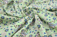 Kain Katun 100% Lembut dan Murni Bermotif Bunga untuk Pakaian - Jubah India untuk Gaun, Gorden, Pakaian Tidur, Mainan, Ringan