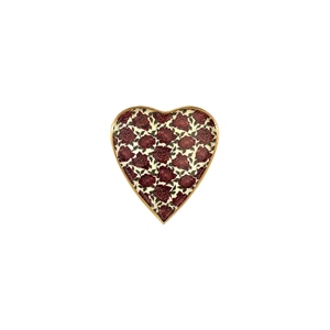 HEART PLATEAU - Plateau en aluminium émaillé motif végétal contemporain PEACONS - Léger - Cadeau de la Saint-Valentin - Product Image 3
