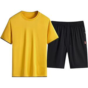 2026 Hot Sale Wholesale Latest Design New Summer <b>Men</b> 2PC Set Sporting Suit <b>Short</b> Sleeve T-Shirt and <b>Shorts</b> Two Piece Set For Man - Product Image 4