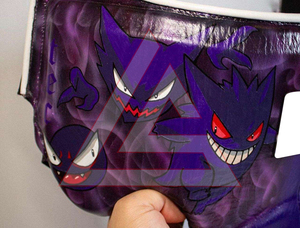 Ensemble de boxe professionnel personnalisé en cuir de vachette véritable imprimé violet pour adultes - Protection - Product Image 4