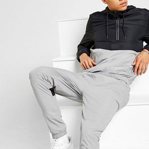 Survêtements en polyester, veste coupe-vent en nylon, pantalon de jogging, ensemble de survêtement pour hommes, hiver, fermeture éclair, pantalon avec bandes latérales - Product Image 4