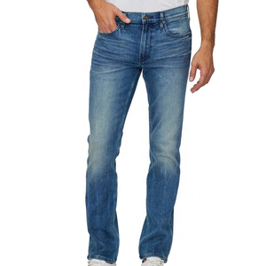 Pantalones Vaqueros para Hombre Azul Oscuro de la Mejor Calidad con Logotipo Personalizado, 100% Algodón, Ecológicos, Transpirables, Lavados, Servicio OEM Disponible, Pakistán - Product Image 3