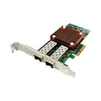 Adaptador Ethernet de Fibra Óptica 10G SFP+ Basado en el Chip G710G2, Tarjeta de Red de Doble Puerto para Servidores de Alta Gama