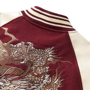 Nueva Chaqueta Varsity para Hombre con Mangas de Cuero, Apliques Bordados, Chaqueta de Invierno Personalizada al por Mayor - Product Image 2
