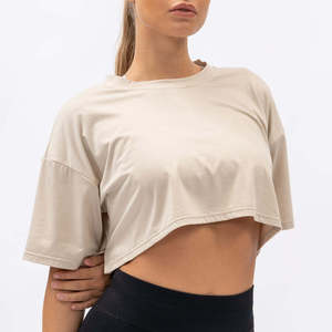 Camiseta Corta Ecológica para Mujer, Diseño Moderno, Servicio OEM, Logotipo Personalizado, Precio Económico, Ropa Casual - Product Image 5
