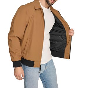 New Factory Made OEM/ODM Bomber Jacket For Men Full Zip Windbreaker Warm Winter Windproof Casual Outwear Padded <b>Lined</b> <b>Coats</b> - Product Image 5