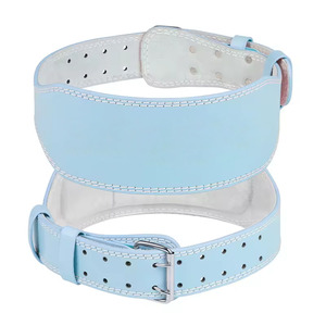 Adjustable Cowhide Breathable Weightlifting <b>Belt</b> for Body Building and <b>Powerlifters</b> with Heavy Duty Non-Slip Buckle Back Support - Product Image 3