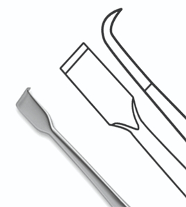 Howarth Periosteal Elevator ENT Surgical Instrument Stainless Steel Double Ended Nasal Septum Dissector Rhinoplasty <b>Tool</b> - Product Image 3
