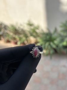 <b>Unique</b> Design One of Kind Ruby Solid 925 Sterling Silver Bezel Setting <b>Ring</b> for <b>Men</b> Handmade Faceted Stone Wedding & Party Gift - Product Image 2