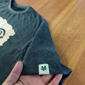 Unisex Acid Wash <b>Tshirt</b> Regular Fit Quick Dry Breathable Knitted Cotton Short O-Neck Long Casual Solid - Product Image 1