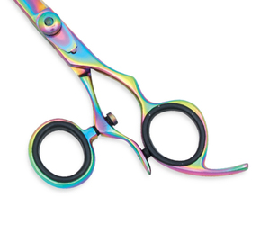 Tijeras de Barbero Profesionales para Diestros, Mango Giratorio para el Pulgar, Hoja Afilada de Acero Inoxidable, Suministros para Salón de Belleza, Grado A+ - Product Image 5
