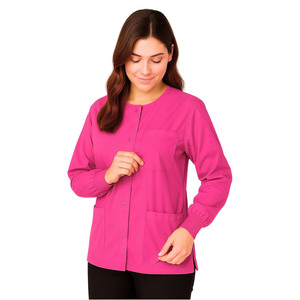 Unisex Classic Cotton <b>Scrub</b> <b>Sets</b> with Jersey Fabric Needle Detection Professional Medical Nurse Uniform for Hospital Use - Product Image 6