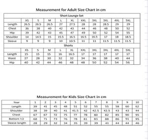 ชุดนอนครอบครัวลายพิมพ์บล็อกทำมือ – ชุดนอนผ้าฝ้ายลายดอกไม้เนื้อนุ่มสำหรับฤดูร้อน - Product Image 6
