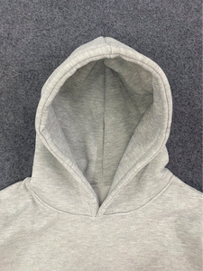 เสื้อฮู้ดดี้ผ้าคอตตอนหนาน้ำหนักมาก 400/500 กรัม สไตล์วินเทจ ซักแบบดิสเทรส ตัดเย็บแบบครอป พร้อมป้ายปัก และซิป - Product Image 4