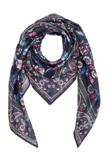 Custom Women's Summer Square Double-Sided Lightweight Four-Way Stretch Tropical <b>Leaf</b> Polka Dot Color Print Polyester Shawl Quick - Product Image 6