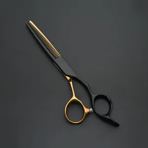 Ciseaux de barbier professionnels, ciseaux à effiler, ensemble d'outils de coiffure, ciseaux de coupe de cheveux pour salon, certifiés CE - Product Image 5