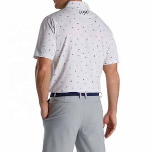 Camiseta de Golf para Hombre, 100% Algodón Transpirable, con Logotipo Personalizado Impreso por Transferencia de Calor, Manga Corta y Diseño de Alto Rendimiento - Product Image 4