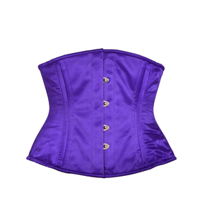 Corset noir amincissant avec boutons métalliques, en Spandex et Nylon respirant, style moulant pour adulte - Product Image 6