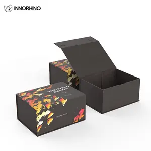 Custom Gift Garment Shoes Box Accessories Foldable Magnetic Wholesale Collapsible Cardboard Flip Top Lid Paper Rigid Box INNORHI