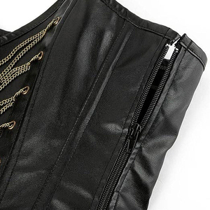 Premium Quality Eco-Friendly Firm Control Leather <b>Corset</b> Custom Made Waist Cinchers Low MOQ <b>Cheap</b> Price Made Pakistan Wholesale - Product Image 5