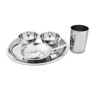Plato de Acero Inoxidable para Comida, Repostería, Aperitivos, Galletas, Filetes, Postres, Ensaladas, Cuidado Dental al Mejor Precio - Product Image 3