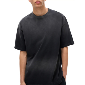 Oversized T-Shirt <b>For</b> Men OEM Custom Logo Graphic Tees T Shirts <b>Hip</b> Hop Men's Silk Screen Printing Vintage Distressed Acid Wash - Product Image 6