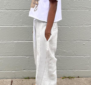 Pantalones de chándal de algodón 100% personalizados para hombre, pantalones de chándal informales con bolsillos y rayas laterales para hombre - Product Image 5