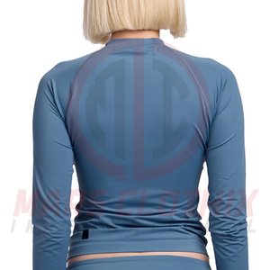 Factory Direct Supplier Lightweight And Breathable <b>Women</b> <b>Compression</b> Shirt <b>Top</b> Selling Customized Sublimated <b>Women</b> Rash Guards - Product Image 6