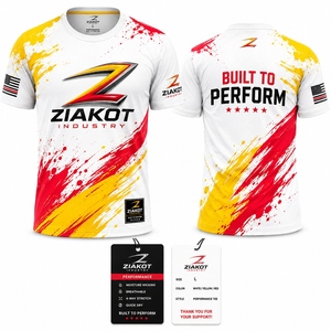 Ziakot เสื้อยืดสำหรับผู้ชายสีรุ้งย้อมสี3D สีขาวชมพูดีไซน์ใหม่สำหรับการแสดง - Product Image 4