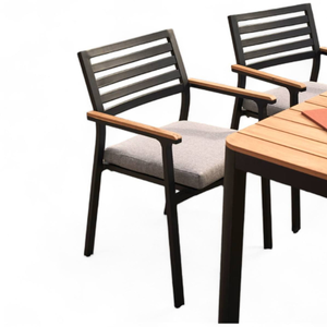 Outdoor Garden <b>Chair</b> with Minimalist Design and Durable Frame Material for Restaurant Dining Furniture Set Decoration - Product Image 5