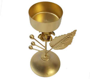 Photophore Bougeoir Fleur Conception Fer Vintage Bougeoirs Socles Plateau pour Mariage Table À Manger Partie Décor À La Maison - Product Image 3