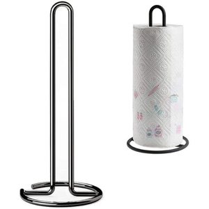 Modern Stainless Steel Paper Towel Holder Stand Free Standing Kitchen Roll Dispenser for Countertop Organization - Product Image 5