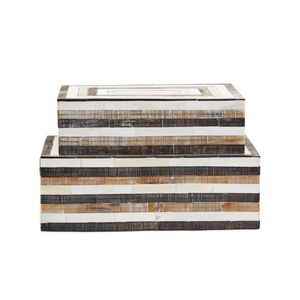 Caja de Almacenamiento de Lujo Hecha a Mano con Incrustaciones de Hueso para el Hogar u Oficina, Organizador de Joyas Decorativo, Caja de Regalo - Product Image 1