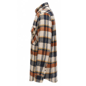 Chemise de travail en coton ignifuge à carreaux bicolores, style western, résistante et robuste, avec boutons-pression, idéale pour la soudure - Product Image 4