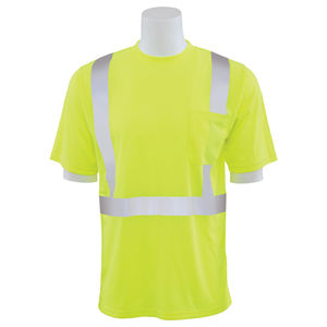 Camiseta de Trabajo de Alta Visibilidad, Camiseta de Trabajo Reflectante Unisex de Manga Corta, Camiseta de Seguridad Reflectante - Product Image 3