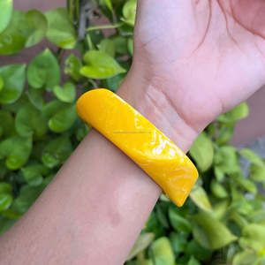 Bracelet en résine brune ambrée pour femmes-Bijoux de mode faits à la main-Bracelet en acrylique-Manchette pour dames - Product Image 5