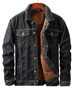 Custom High Quality Printed Knitted Vintage Ripped Blue <b>Denim</b> Bomber <b>Jacket</b> Men Autumn Season Outdoor Sheep Skin Cotton - Product Image 2