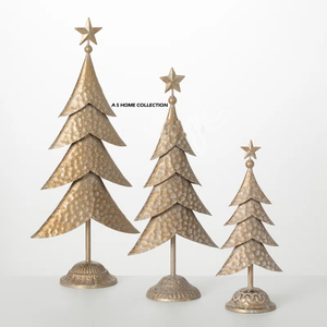 Nuevo Árbol de Navidad en Blanco para Sublimación, Marco de Metal de Acero Hecho a Mano, Diseño y Color Personalizados, Elegante Decoración Dorada para el Hogar - Product Image 5