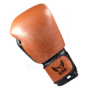 Guantes de Muay Thai de Cuero de Último Diseño, Guantes de Muay Thai de Alta Calidad, Guantes de Muay Thai Sostenibles - Product Image 4