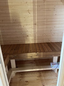 3-Person Nordic Spruce Barrel <b>Sauna</b> - 89" Diameter - Product Image 2