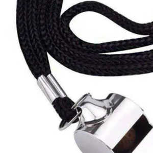 Sifflet d'arbitre en métal de haute qualité avec cordon, sifflet sportif en acier inoxydable avec lanière, classement supérieur - Product Image 3