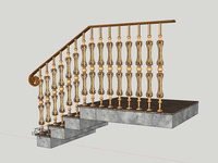 Sublimez votre escalier avec des balustres en fer forgé de conception européenne artisanale, finition couleur cuivre antique, ajoute une touche d'élégance classique.