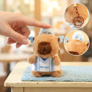 Porte-clés en peluche Aika Capybara mignon en coton pour filles - <span class=keywords><strong>Breloque</strong></span> de sac cadeau de boutique - Product Image 1