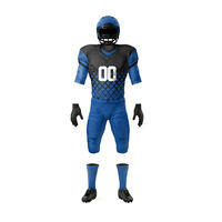Ensemble de maillots de football américain unisexe grande taille les plus populaires, impression personnalisée, uniforme de sport respirant à manches courtes