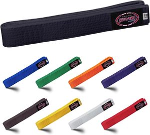 Ceinture de karaté Farabi en gros, logo personnalisé, coton noir, légère, écologique, unisexe, entraînement, taille haute, Taekwondo Jiu-Jitsu - Product Image 1