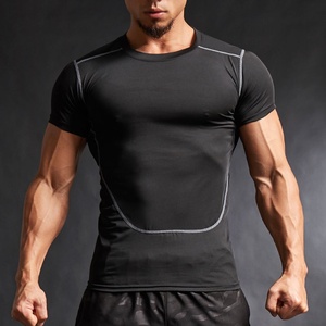 Camiseta deportiva para hombre, estilo streetwear, estampado digital, color liso, 180 gsm, transpirable, de secado rápido, ropa para gimnasio. - Product Image 1